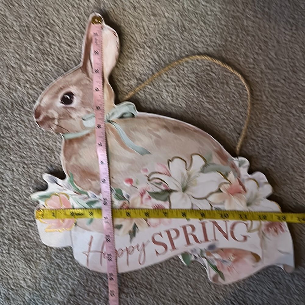 “Happy Spring” Wood Wall Hanging! - Picture 4 of 4